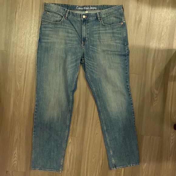 Men’s Calvin Klein Slim Straight Jeans Sz 40 x 32 - Picture 5 of 8